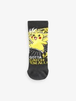 Next Pokémon Multi Gaming Cotton Rich Socks 3 Pack Clearance