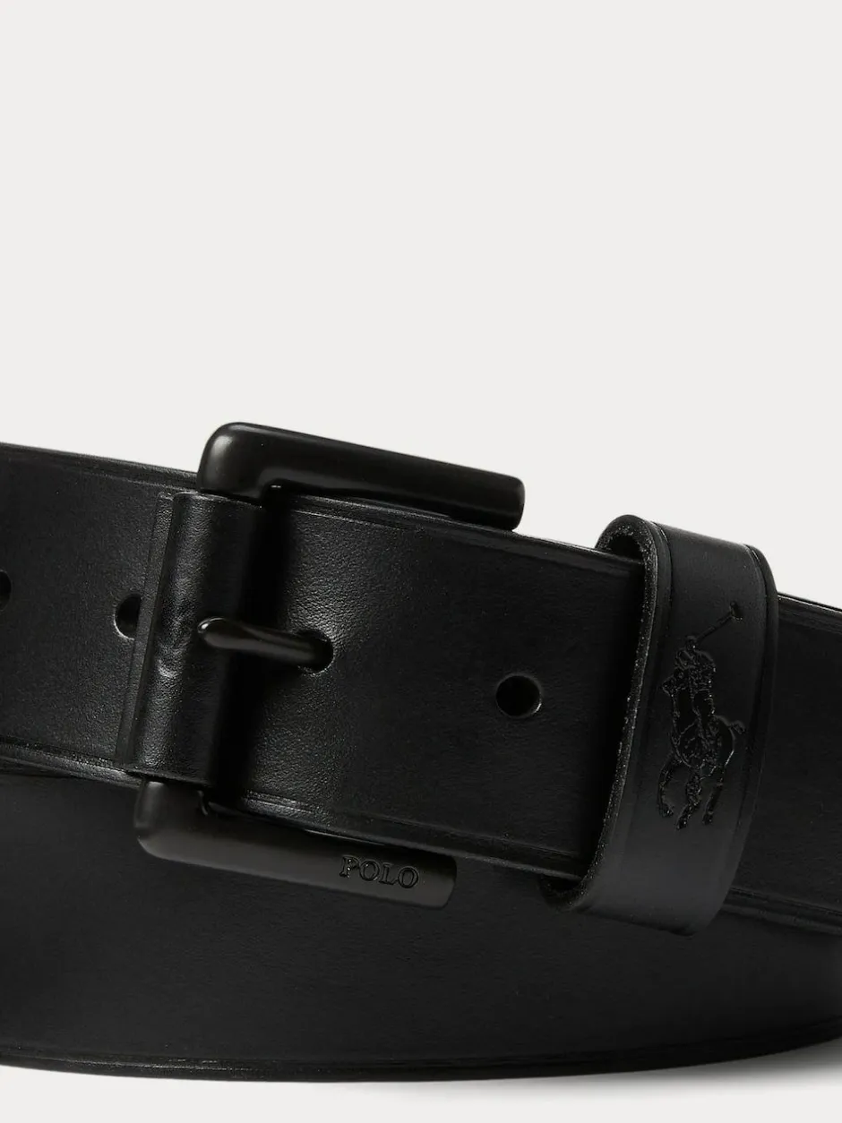 Polo Ralph Lauren Leather Pony Player Belt Black Ground Online