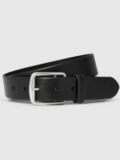 Polo Ralph Lauren Saddle Leather Logo Belt Black New