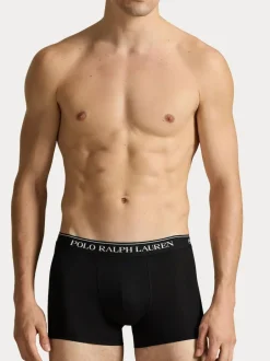 Polo Ralph Lauren Black Stretch Cotton Boxers 3 Pack Outlet
