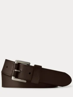 Polo Ralph Lauren Leather Pony Player Belt Dark Brown New