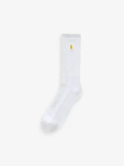 Polo Ralph Lauren Ribbed Crew Socks 6 Pack Off White Hot