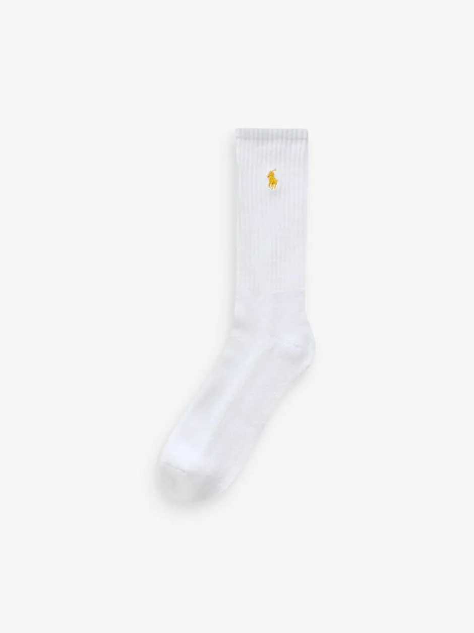 Polo Ralph Lauren Ribbed Crew Socks 6 Pack Off White Hot