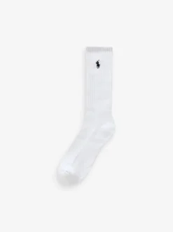 Polo Ralph Lauren Ribbed Crew Socks 6 Pack Off White Hot