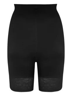 Pour Moi Effortless Tummy Control Thigh Slimmer Shapewear Black