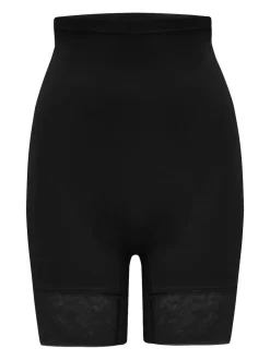Pour Moi Effortless Tummy Control Thigh Slimmer Shapewear Black