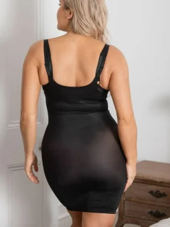 Pour Moi Black Lingerie Hourglass Shapewear Firm Tummy Control Wear Your Own Bra Slip Hot