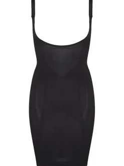 Pour Moi Black Lingerie Hourglass Shapewear Firm Tummy Control Wear Your Own Bra Slip Hot