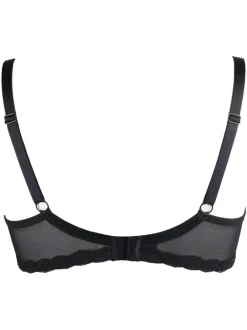 Pour Moi Black Luxe Linear Contour Lightly Padded Bra New