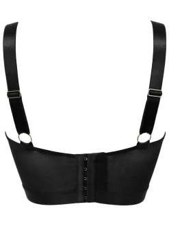Pour Moi Non Padded India Embroidery Underwired Bustier Bra Black Online