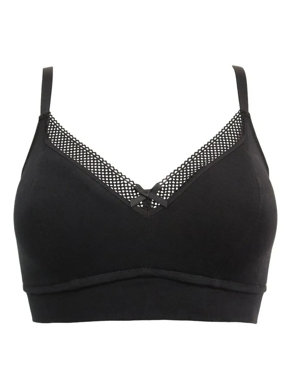 Pour Moi Non Wired Love to Lounge Cotton Non Wired Bra Black Online