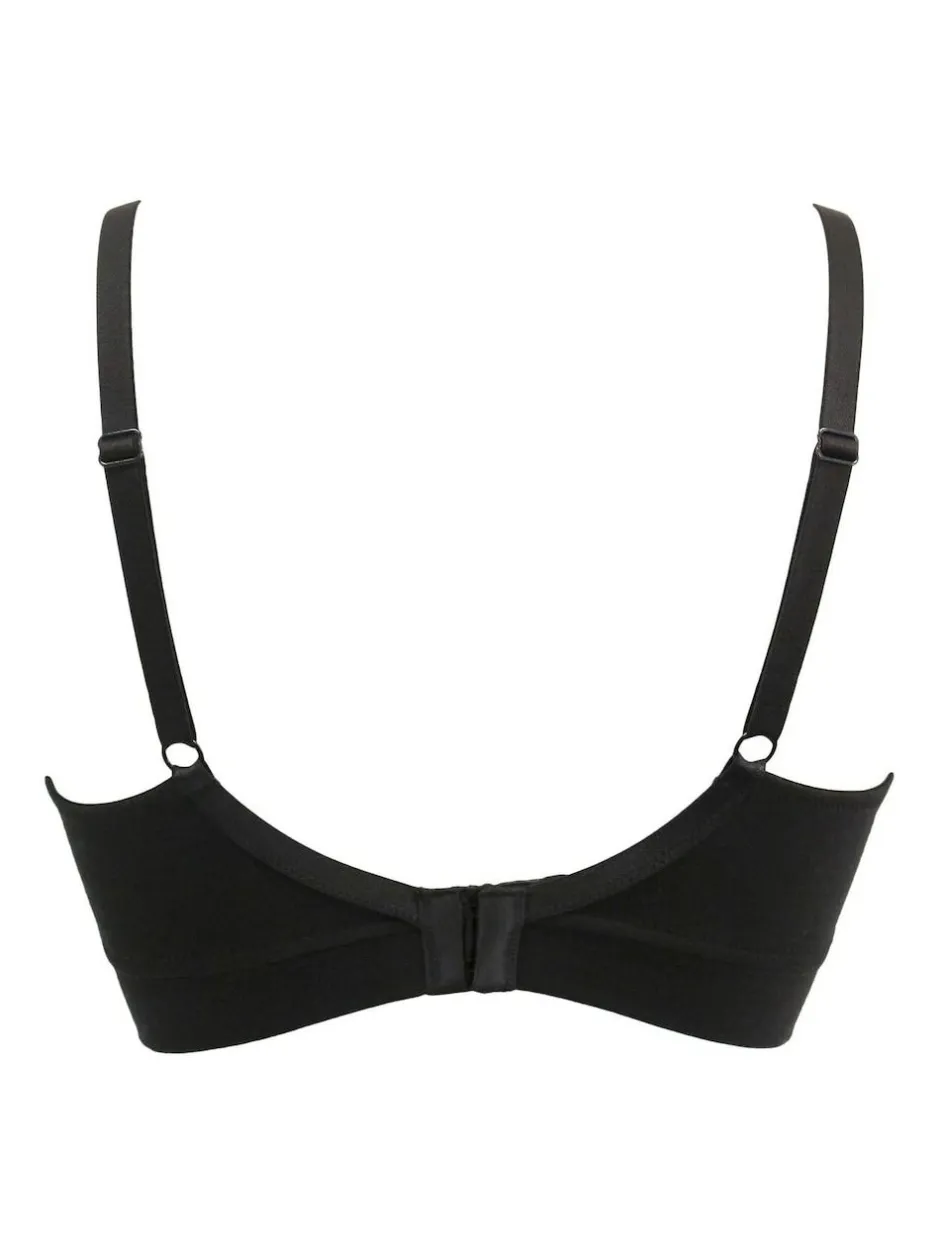 Pour Moi Non Wired Love to Lounge Cotton Non Wired Bra Black Online