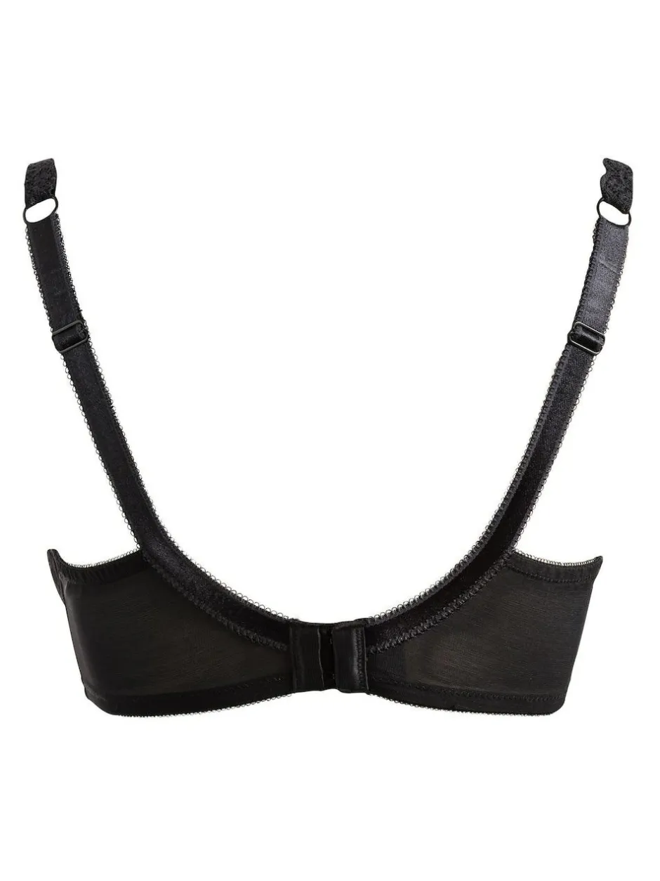 Pour Moi Black Padded Rebel Bra Hot