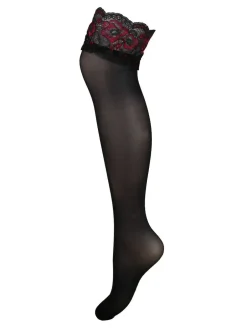 Pour Moi Black Scarlet Amour Hold-Ups Clearance