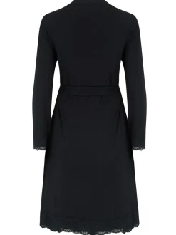 Pour Moi Sofa Loves Lace Jersey Wrap Gown Black Sale