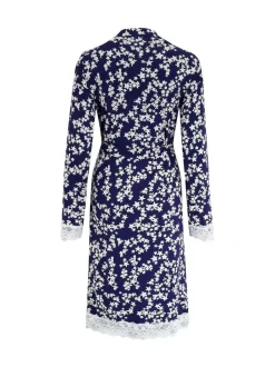 Pour Moi Sofa Loves Lace Jersey Wrap Gown Blue Discount