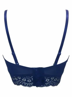 Pour Moi Strapless Swoon Underwired Bustier Bra Blue Online