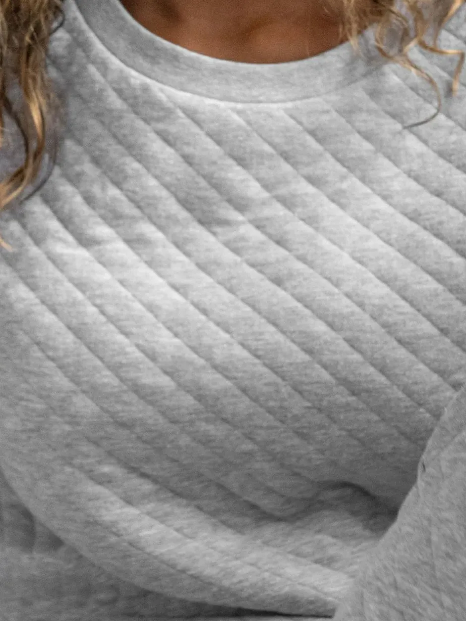 Pour Moi Grey Quilted Lounge Pyjamas