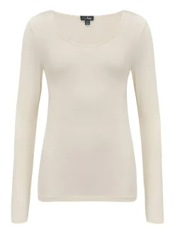 Pour Moi Ivory Long Sleeve Second Skin Thermal Outlet
