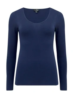 Pour Moi Navy Long Sleeve Second Skin Thermal Online