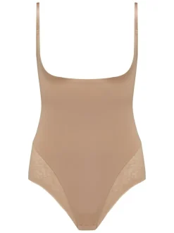 Pour Moi Effortless Tummy Control Wear Your Own Bra Body Shapewear Nude Hot