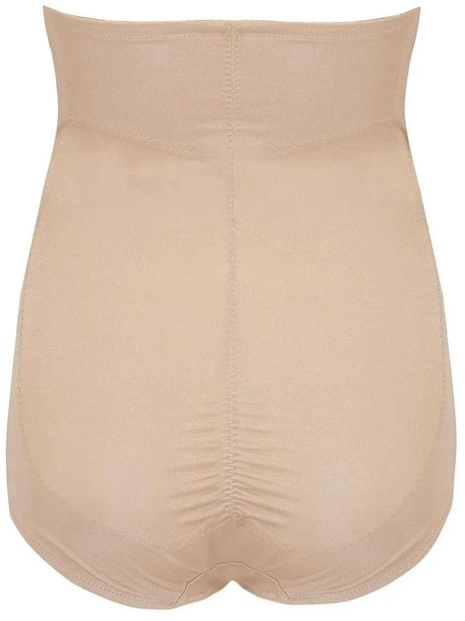 Pour Moi Lingerie Hourglass Shapewear Firm Tummy Control High Waist Knickers Nude Clearance