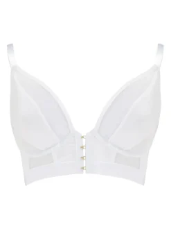 Pour Moi India Front Fastening Underwired Bralette White Discount
