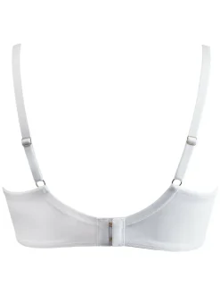 Pour Moi Non-Padded India Eyelash Lace Bra White New