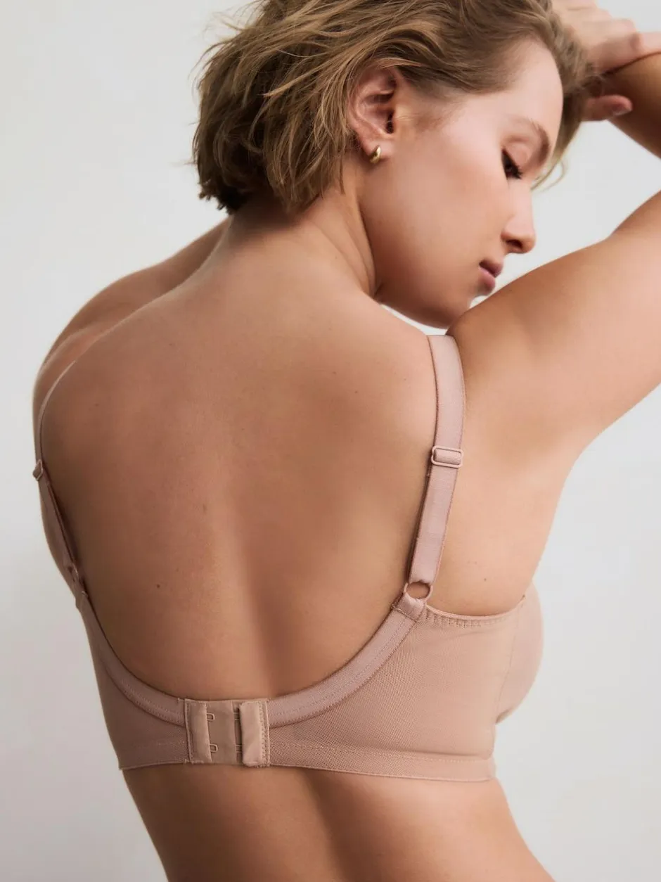 Next B-H Total Support Non Wire Full Cup Ultimate Comfort Bra Praline Nude