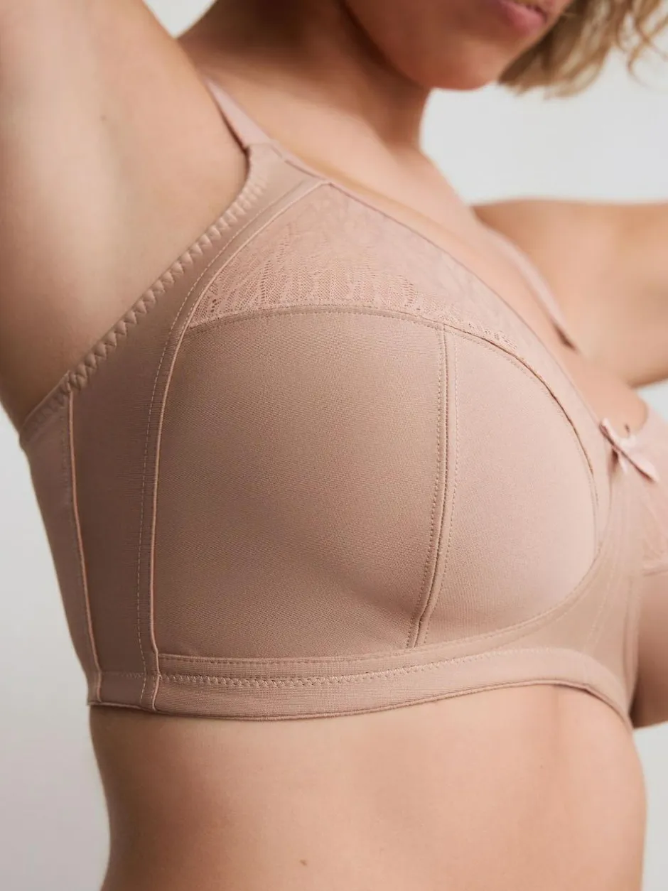 Next B-H Total Support Non Wire Full Cup Ultimate Comfort Bra Praline Nude