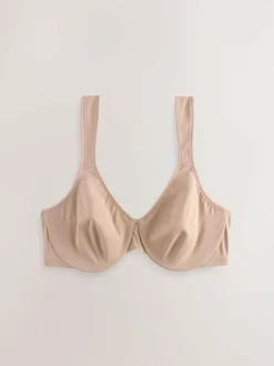Next DD+ Supersoft Comfort Padded Strap Minimising Full Cup Bra Praline Nude Hot