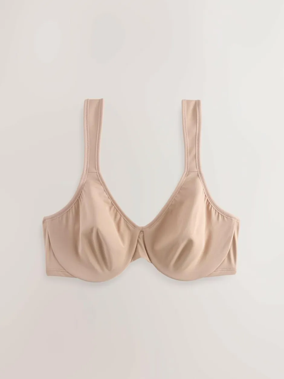 Next DD+ Supersoft Comfort Padded Strap Minimising Full Cup Bra Praline Nude Hot