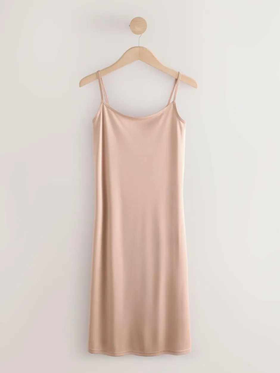 Next Microfibre Comfort Slip Praline Nude Clearance