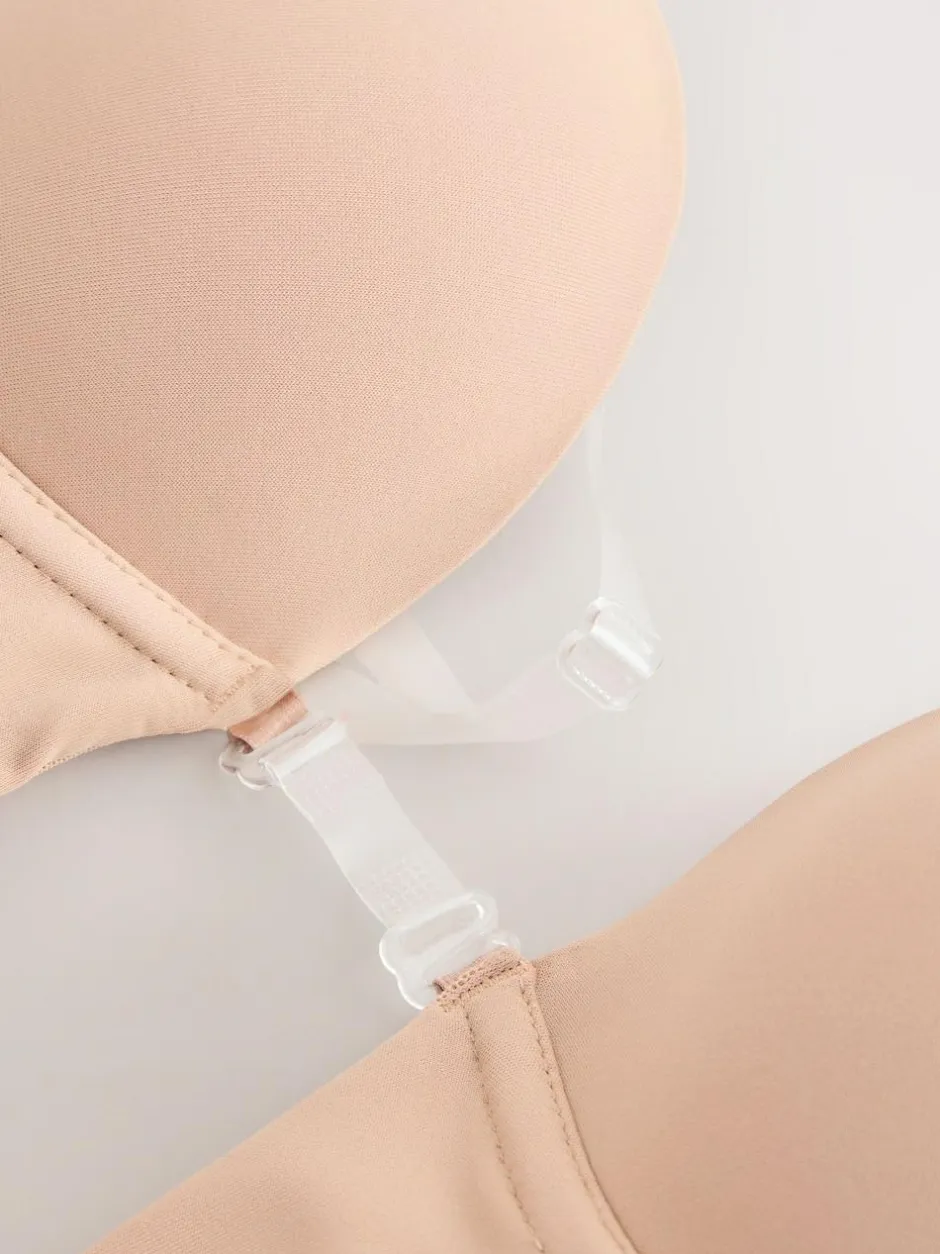 Next Multiway Strap Backless Plunge Body Praline Nude
