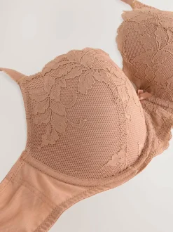 Next Pad Balcony DD+ Lace Bras 2 Pack Praline Nude/Navy Discount