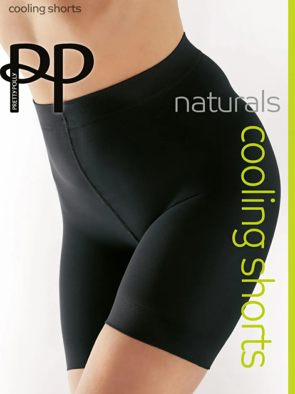 Pretty Polly Cooling 100 Denier Black Shorts 2 Pack Outlet