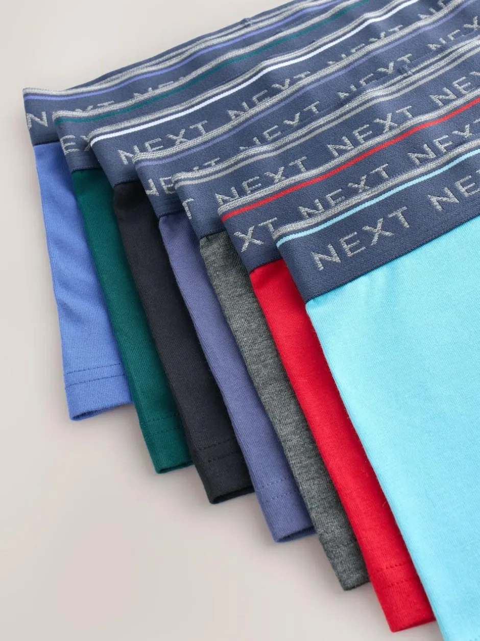 Next Primary Colours with Black Waistband Trunks 7 Pack (2-16yrs) Best