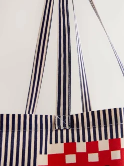 Next Print Sardine Print 100% Cotton Shopper Bag New