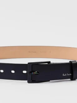 PS Paul Smith Black Logo Stripe Detail Belt Sale