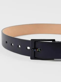 PS Paul Smith Black Logo Stripe Detail Belt Sale