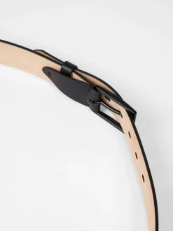PS Paul Smith Black Logo Stripe Detail Belt Sale