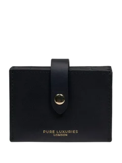 Pure Luxuries London 'Allie' Leather Accordion Card Holder Blue Hot