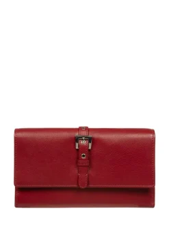 Pure Luxuries London 'Harriet' Leather Purse Red Discount