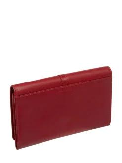 Pure Luxuries London 'Harriet' Leather Purse Red Discount
