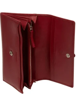 Pure Luxuries London 'Harriet' Leather Purse Red Discount