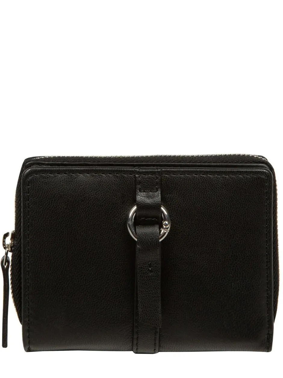Pure Luxuries London 'Lena' Leather Purse Black Online