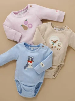 Purebaby Appliqué Bodysuit Blue Sale
