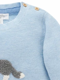 Purebaby On The Farm Jumper Blue