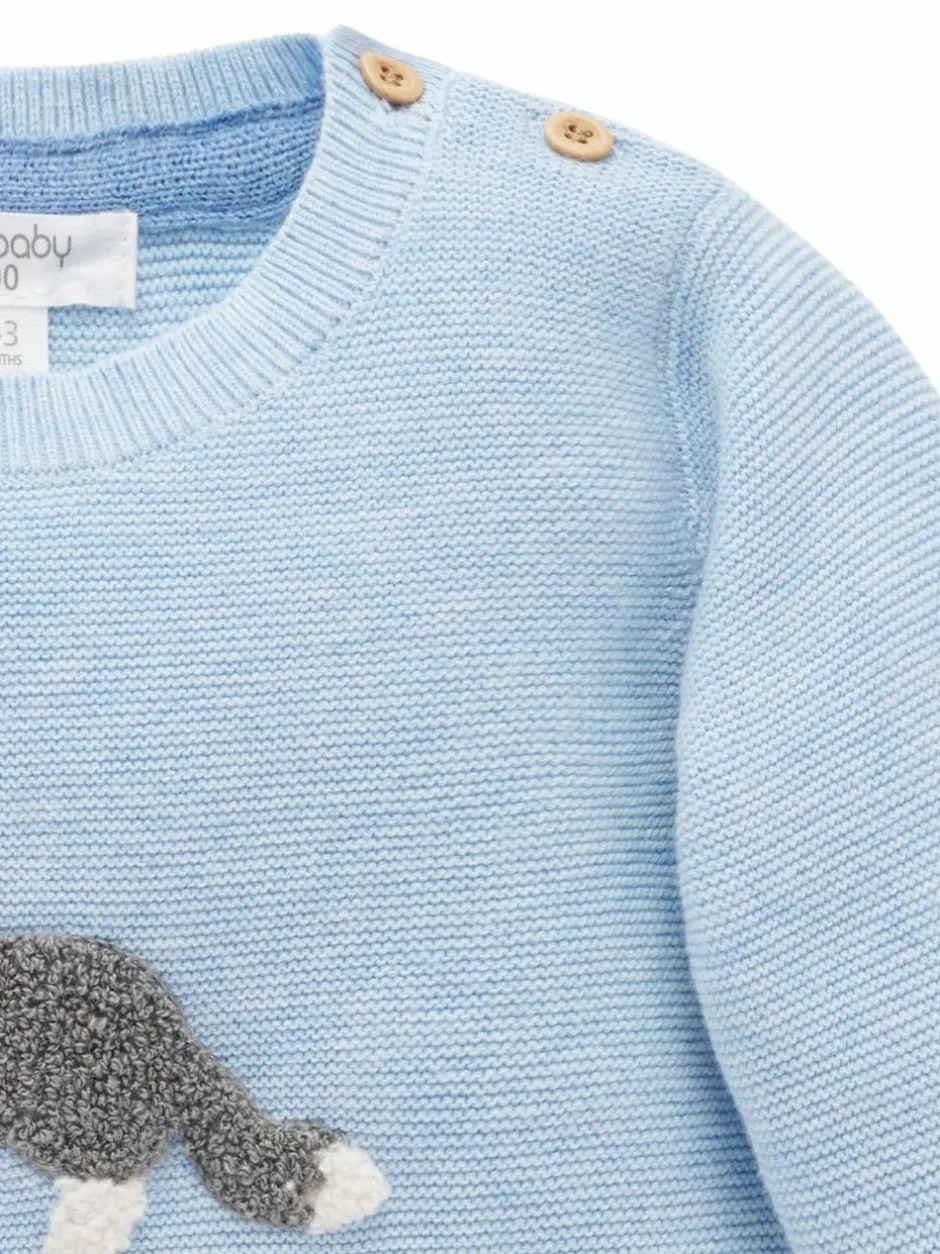 Purebaby On The Farm Jumper Blue