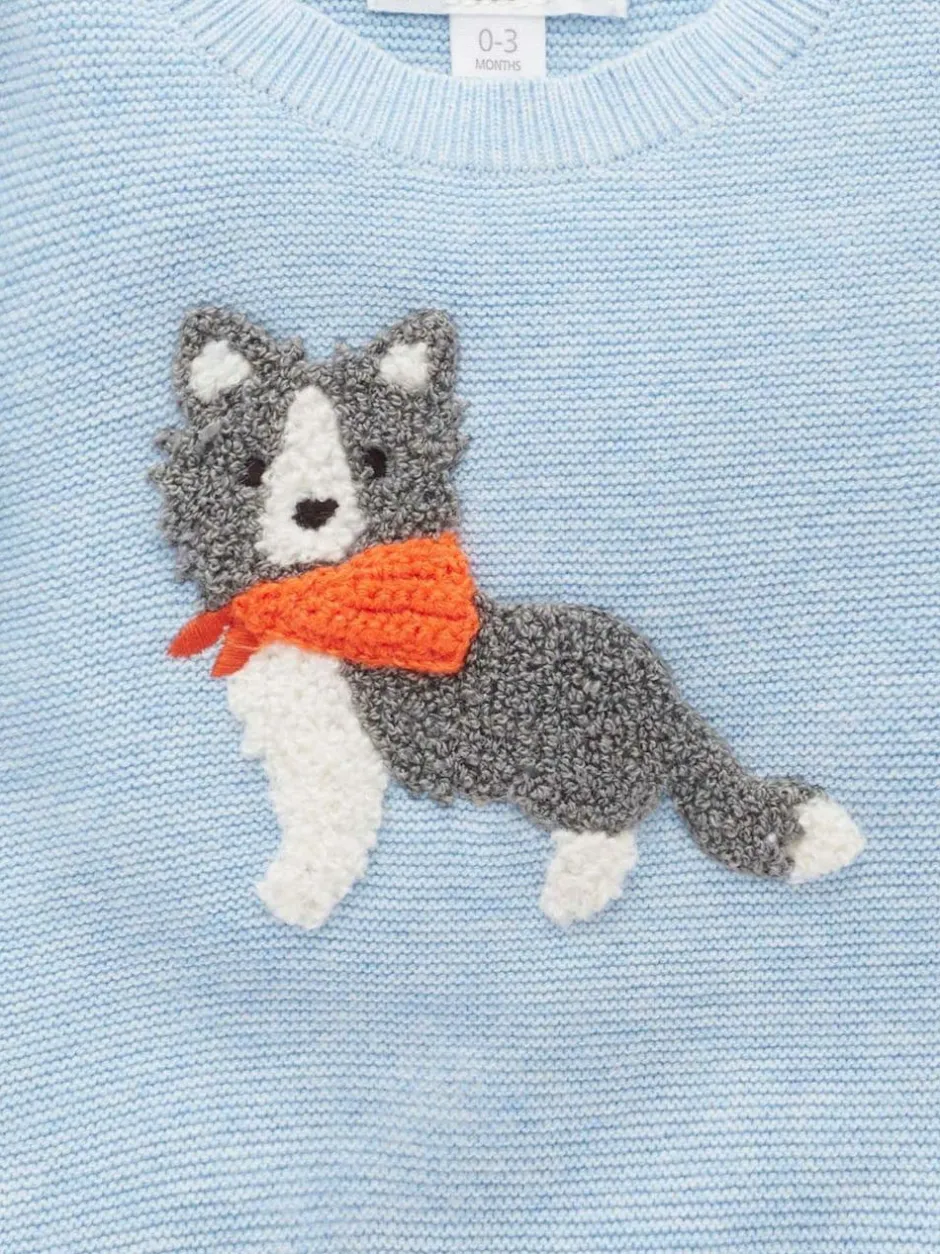 Purebaby On The Farm Jumper Blue
